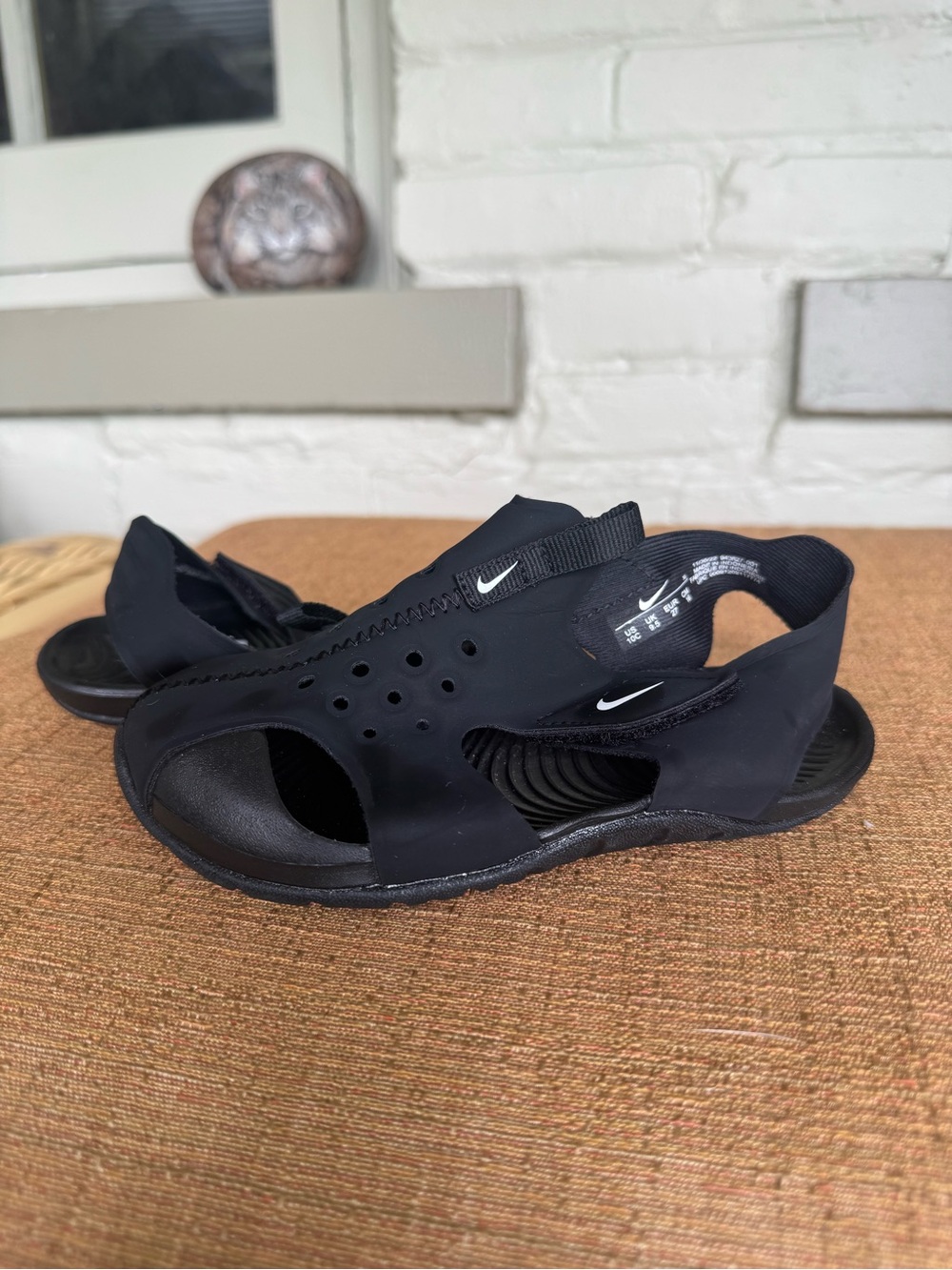 Nike Boys Black Performance Open-Back Sandals